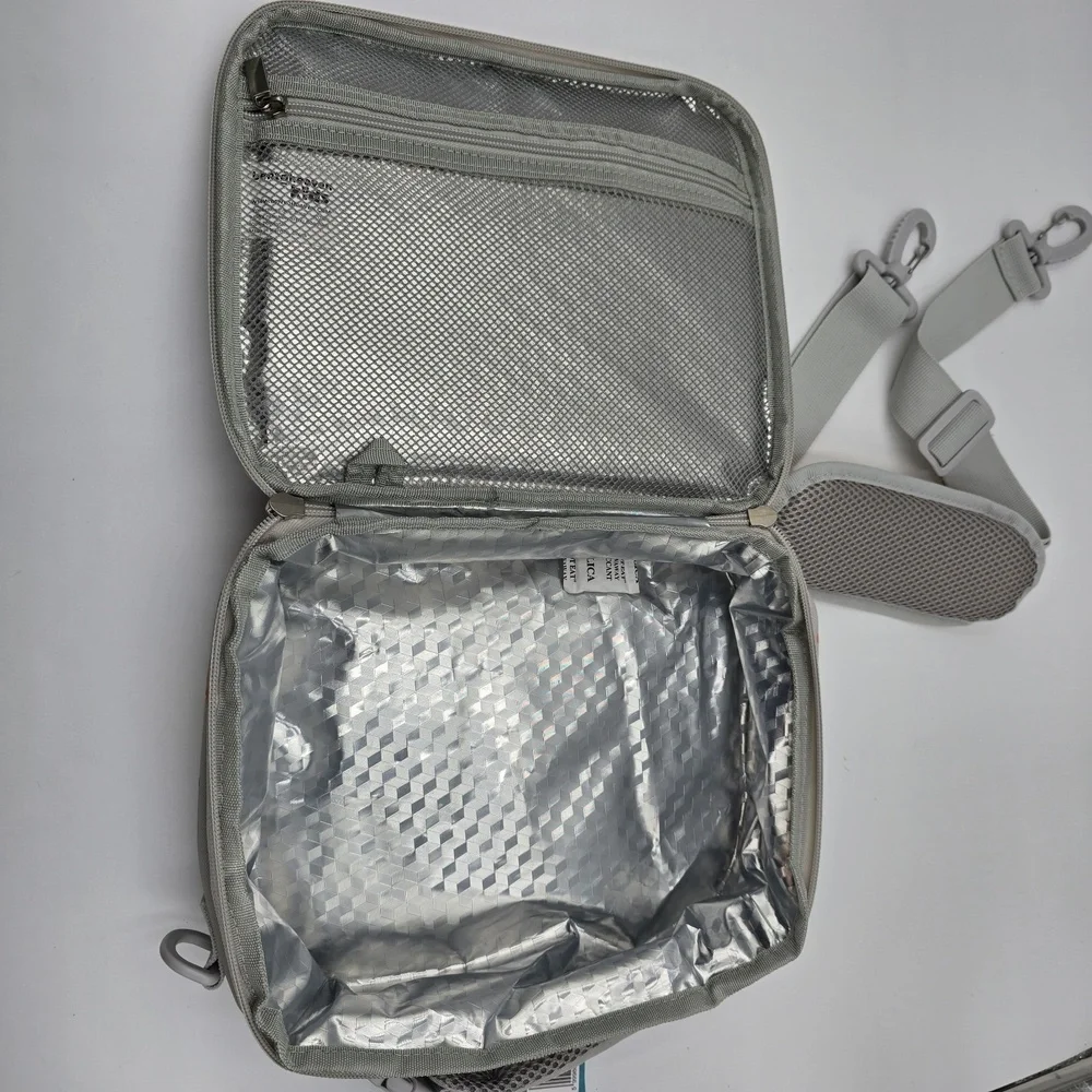 Insulated Lunch Bag Bentobeaven DJ Octopus Crab Gray‎ Yellow Shoulder Strap Kids